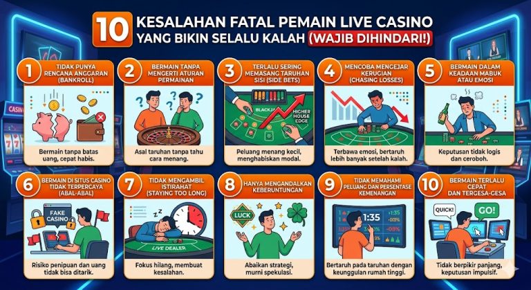 kesalahan pemain live casino